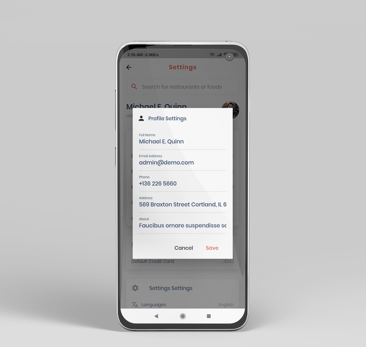 Food Delivery Flutter App | Android & iOS | PHP Laravel Admin Panel