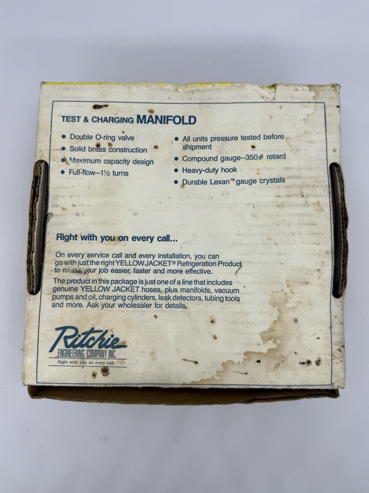 Yellow Jacket 43215 2 Valve Manifold Test & Charging Ritchie Series 41
