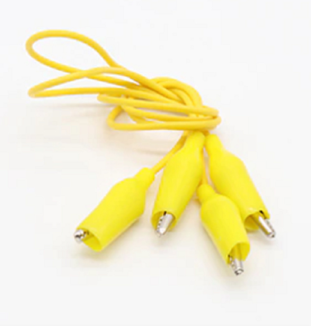 Double-Ended Alligator Crocodile Clip Test Jumper Wire Cable Lead Set 10 Pcs.