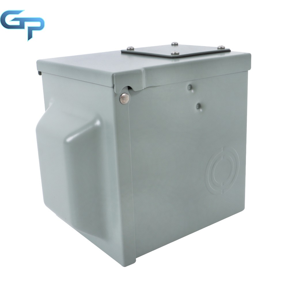 Outdoor Electrical Outlet Box Dual 20Amp GFCI Receptacle Weatherproof 3R Cover