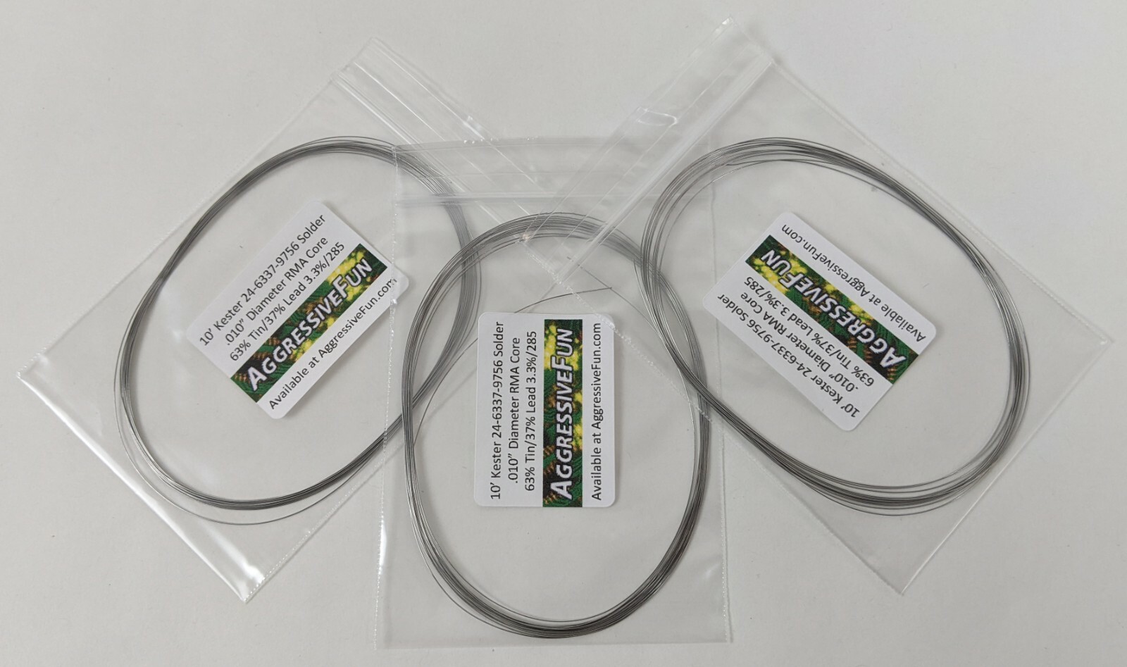 Kester Solder .010″ .25mm 63/37 RMA 3.3% 66/285 Core Eutectic 24-6337-9756 30ft