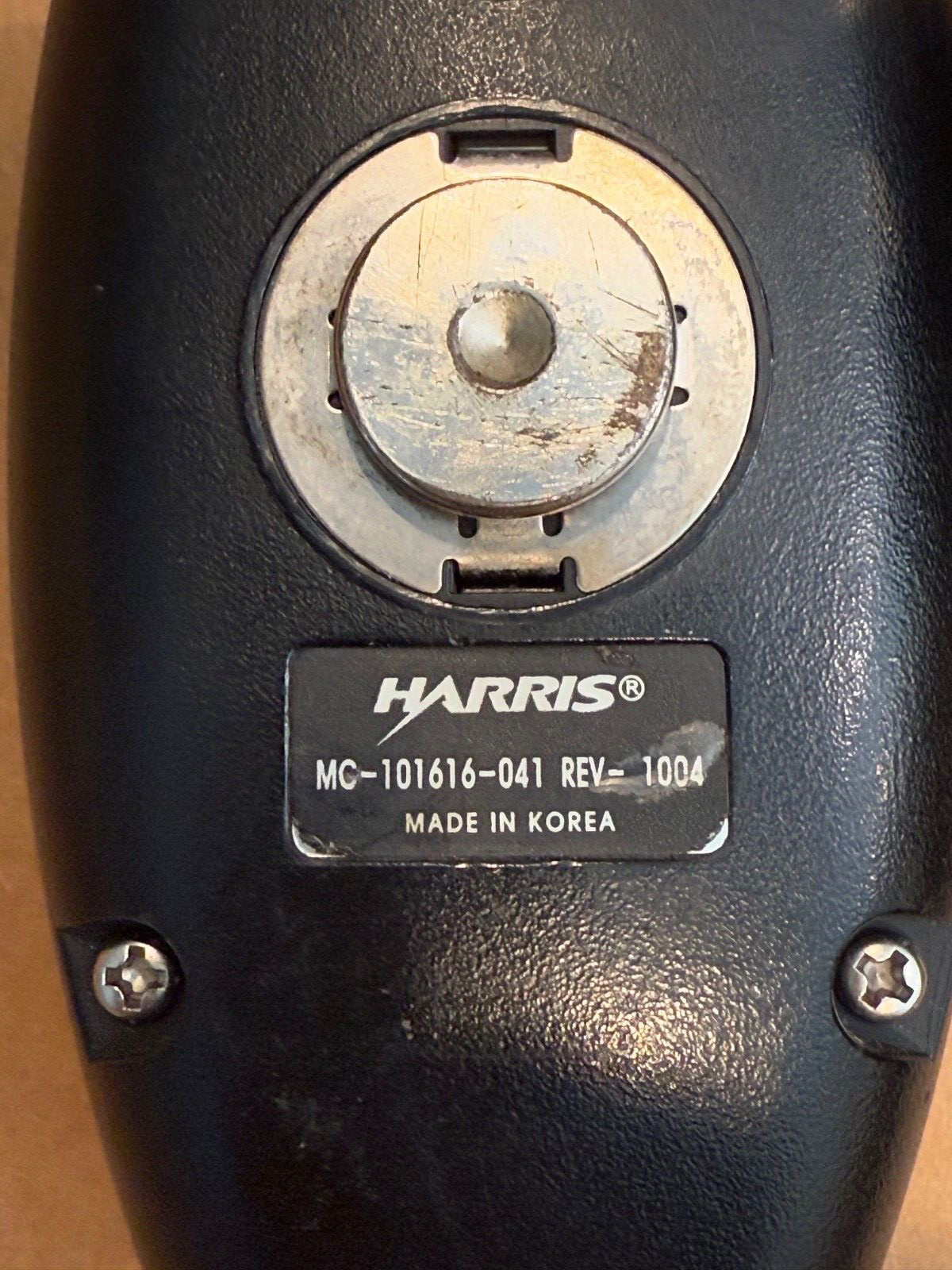 Harris MaCom Radio CU23218-0002 Control Head CH-721 + MC-101616-041 Microphone