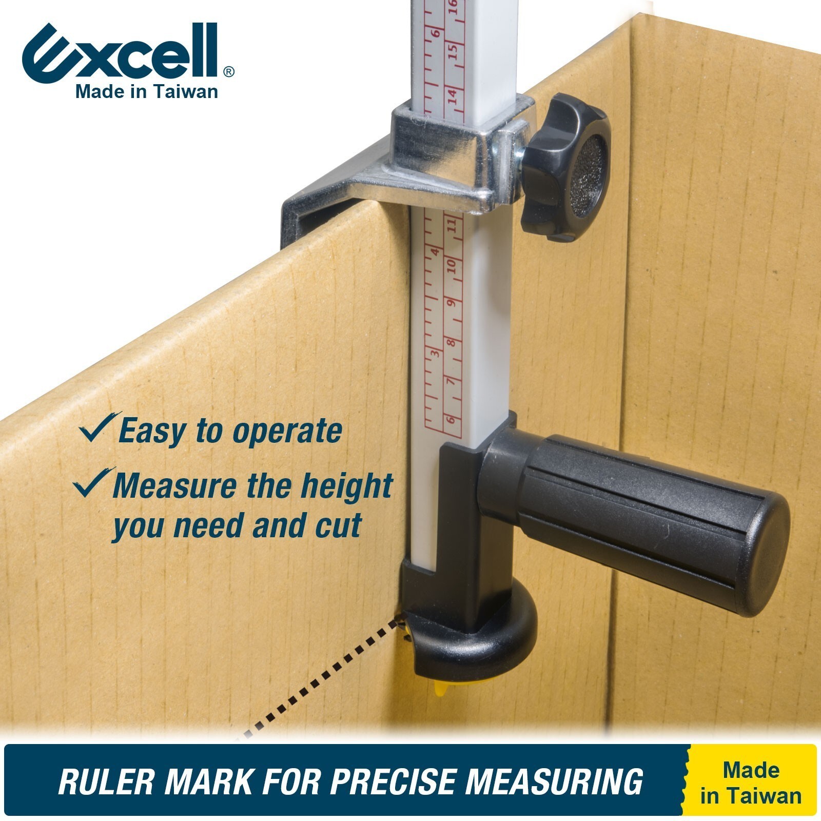 Excell Cardboard Box Resizer Tool, Easy Box Sizer with Safety Blade Cover