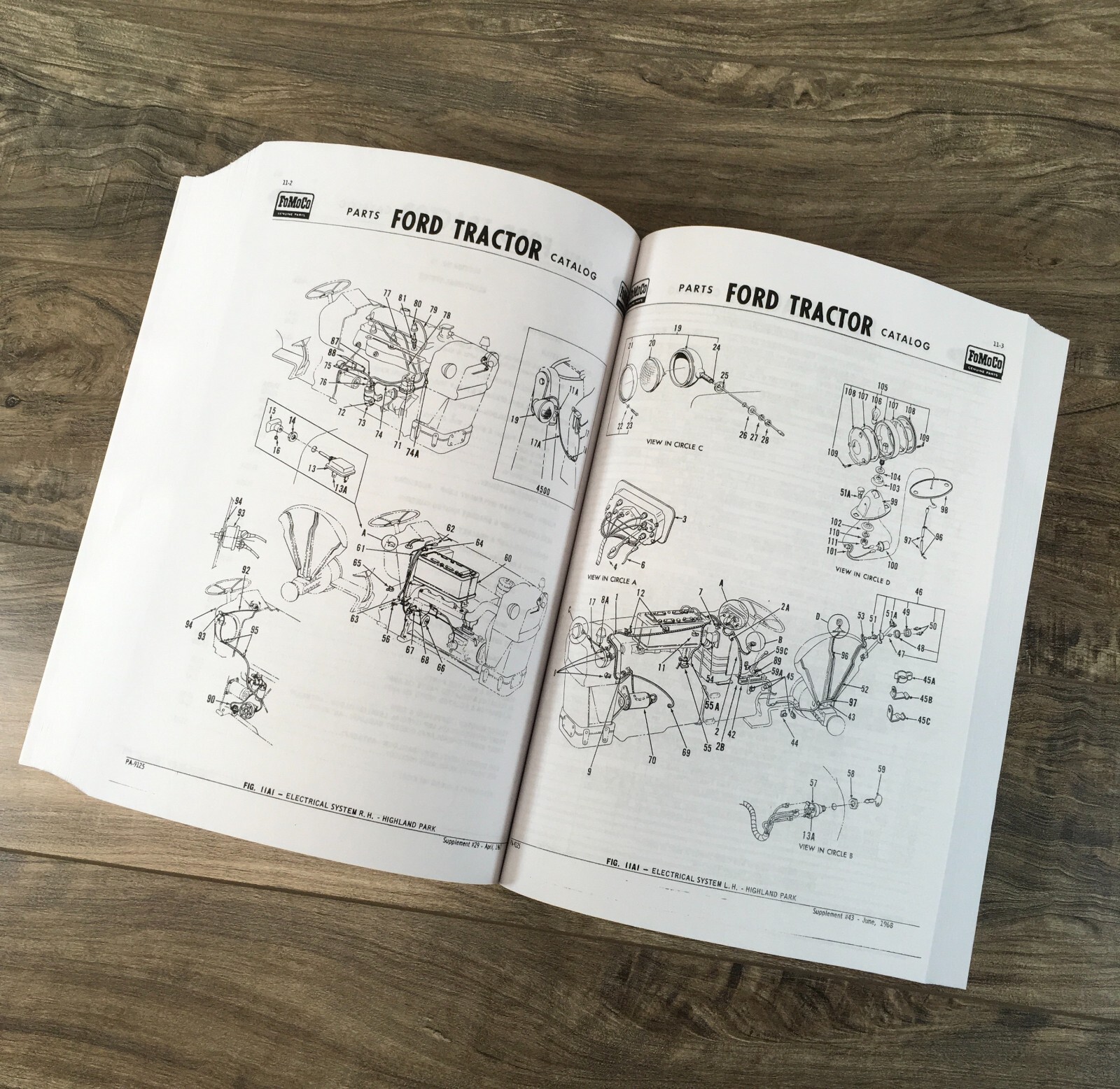 Ford 2000 3000 4000 5000 7000 Series Tractor Parts Manual Catalog