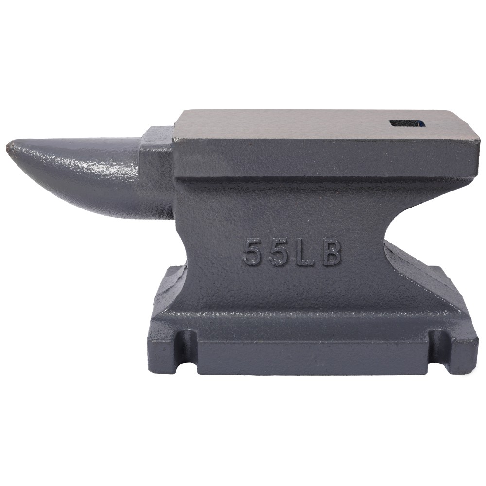 55LB(25KG) Gray Cast Iron Anvil, Square Horn & Stable Base