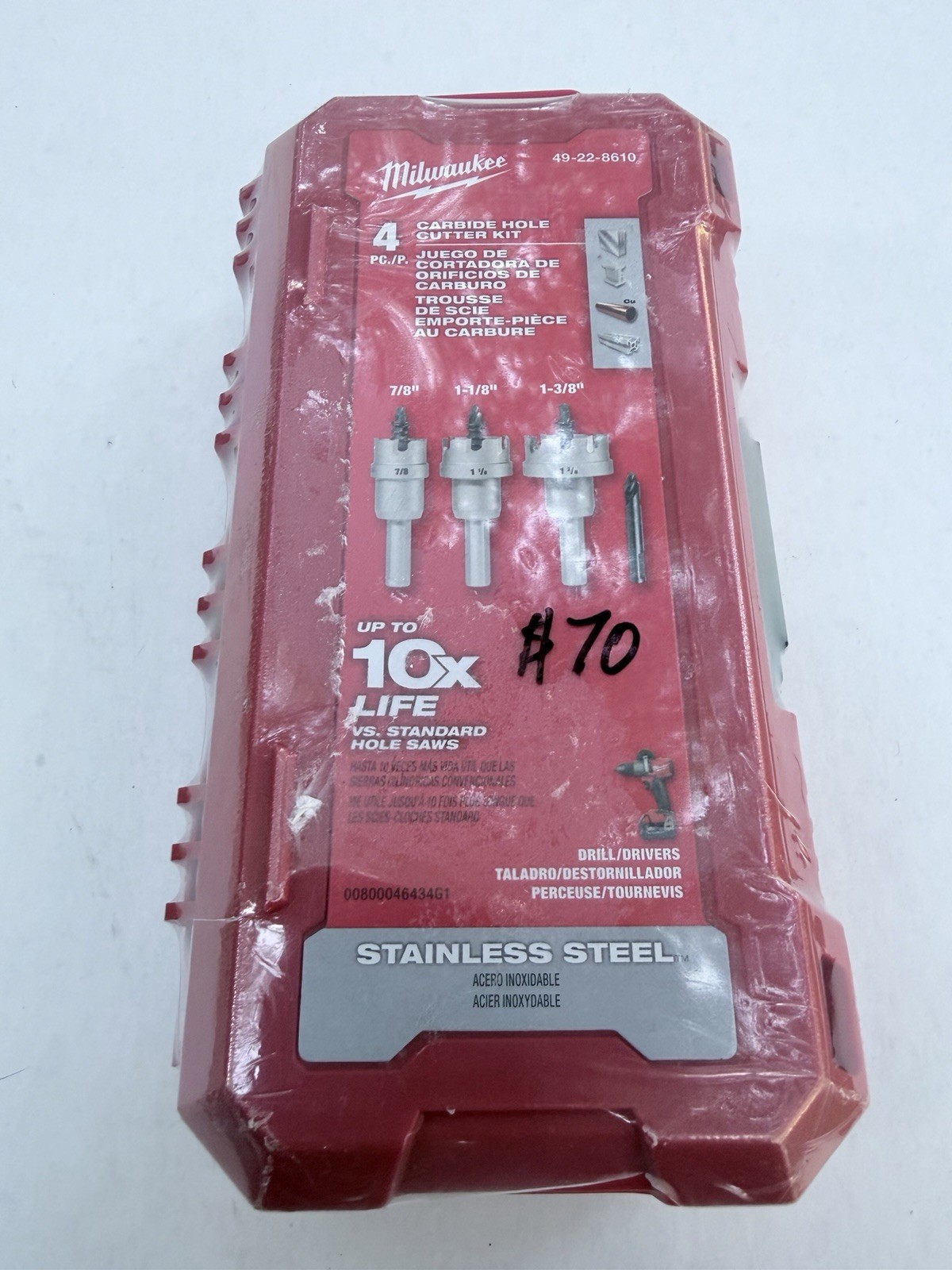 Milwaukee One-Piece Carbide Hole Cutter Set 49-22-8610 *New* (WMP018812)