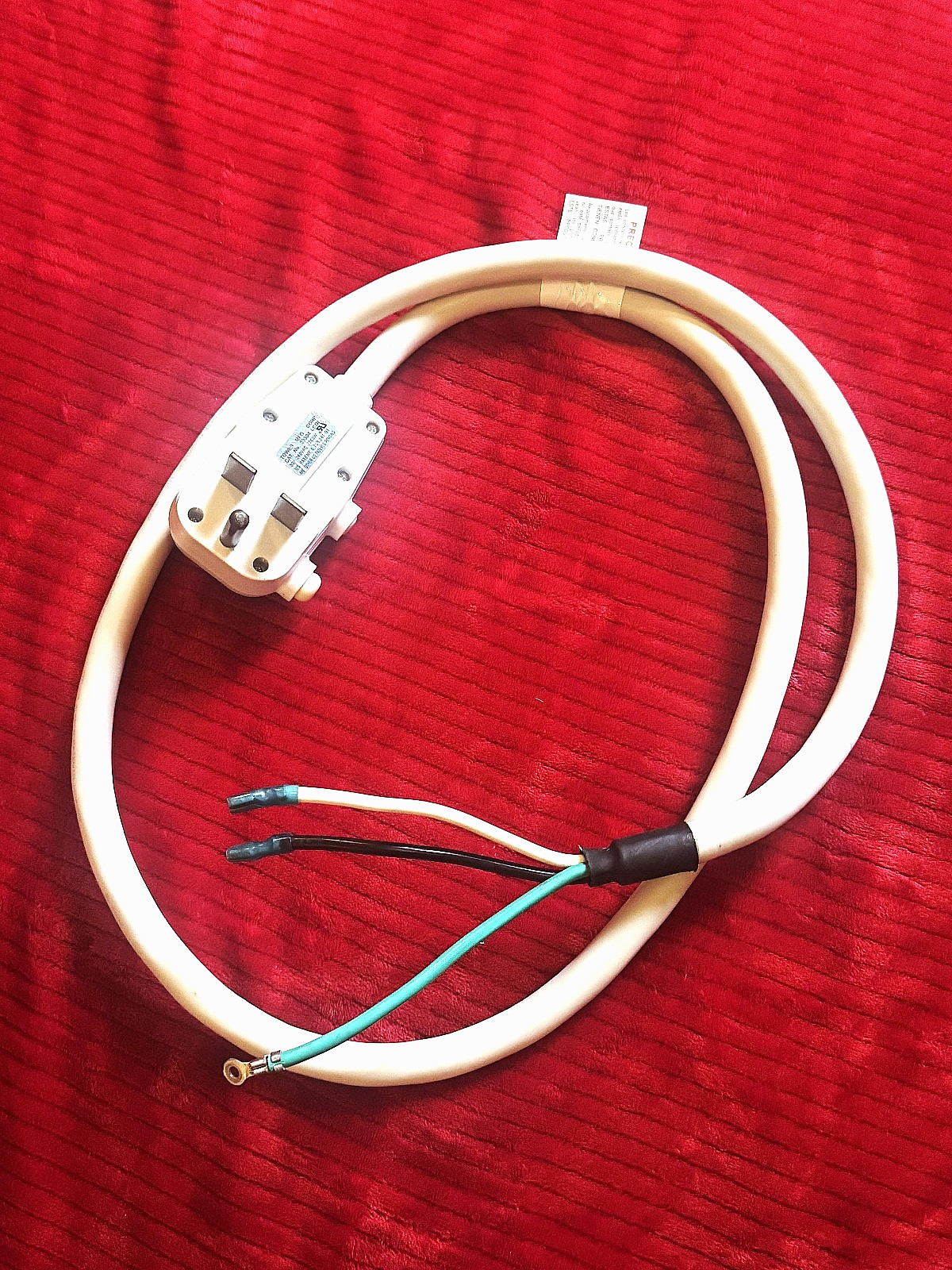 PTAC Power Cord 30amp 240vac – 7200 watts-Fits Islandire – Frigidaire – Carrier