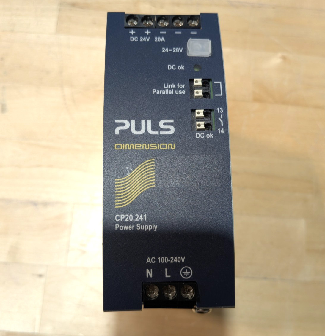 Puls Dimension CP20.241 24V 20A 480W DC Power Supply Din Rail Mount