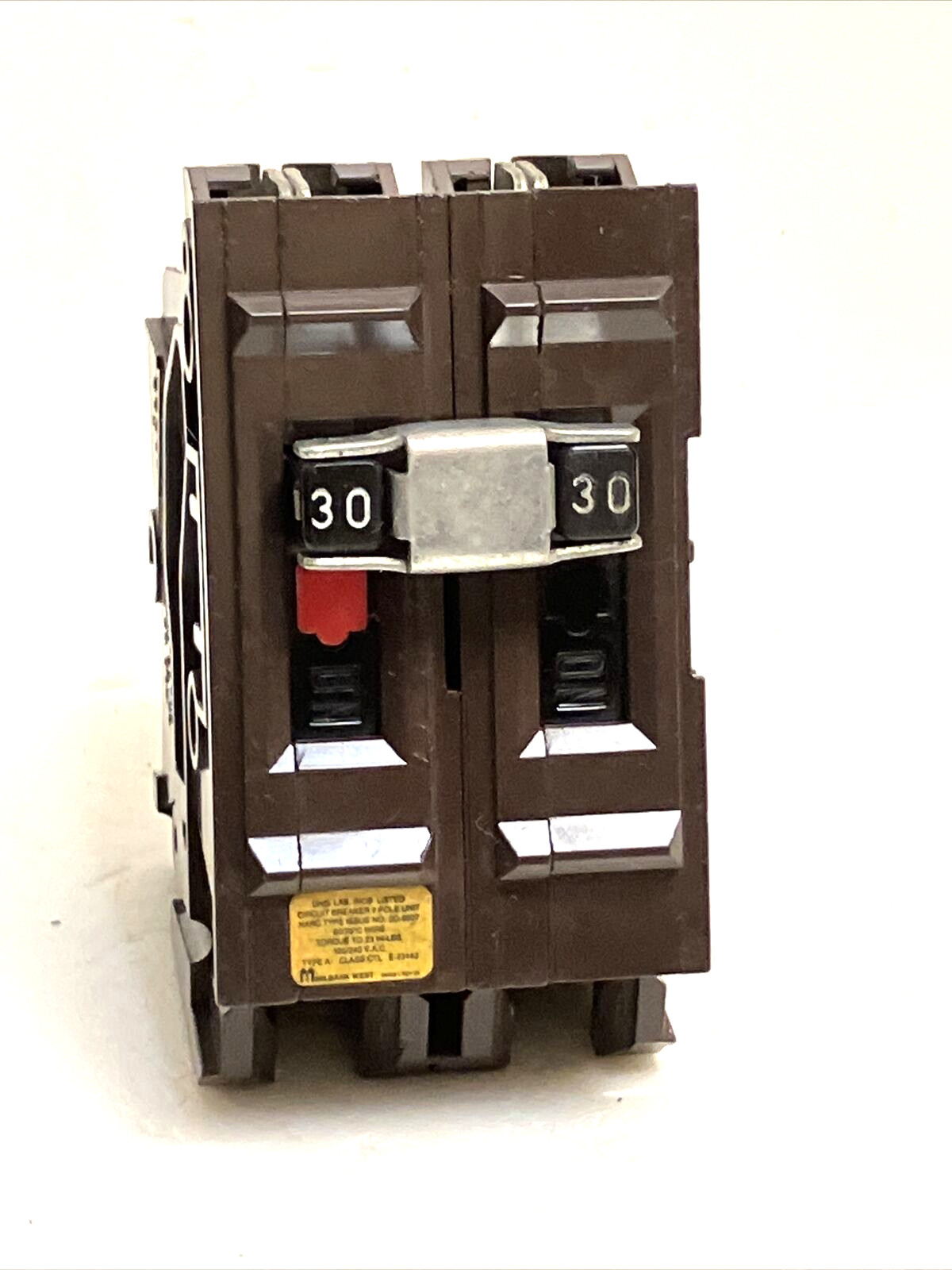 Wadsworth A230NI 30 Amp 2 Pole 2P A230 Plastic Foot Breaker A230B BIG BODY