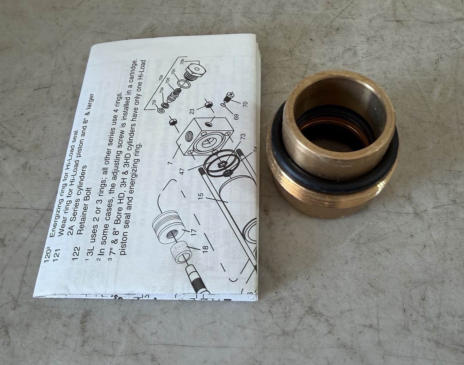 Parker RG2AHL0101 1″ Bunan Rod Gland Cartridge Replacement