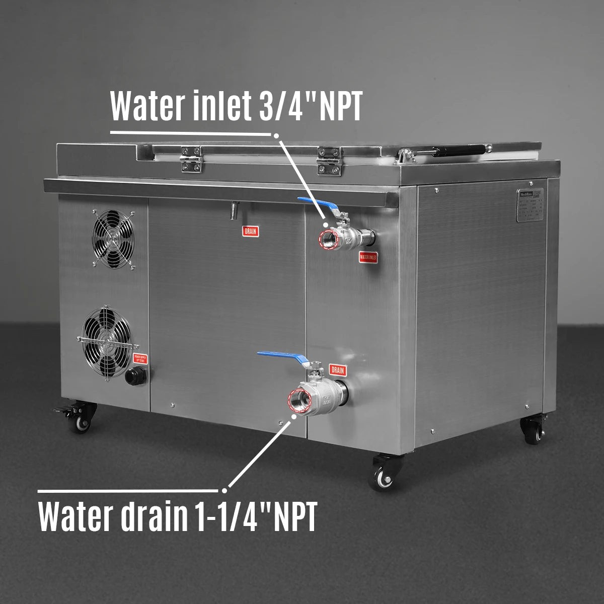 12 Gal / 47L Heavy Duty Industrial Ultrasonic Parts Washer208–240V 3 Phase Power