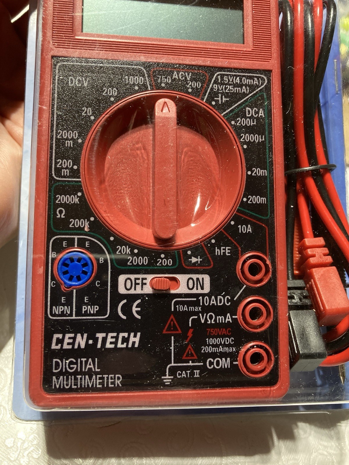 Cen-Tech 7 Function Digital Multimeter Tester Multi-tester NIB AC/DC volt #98025