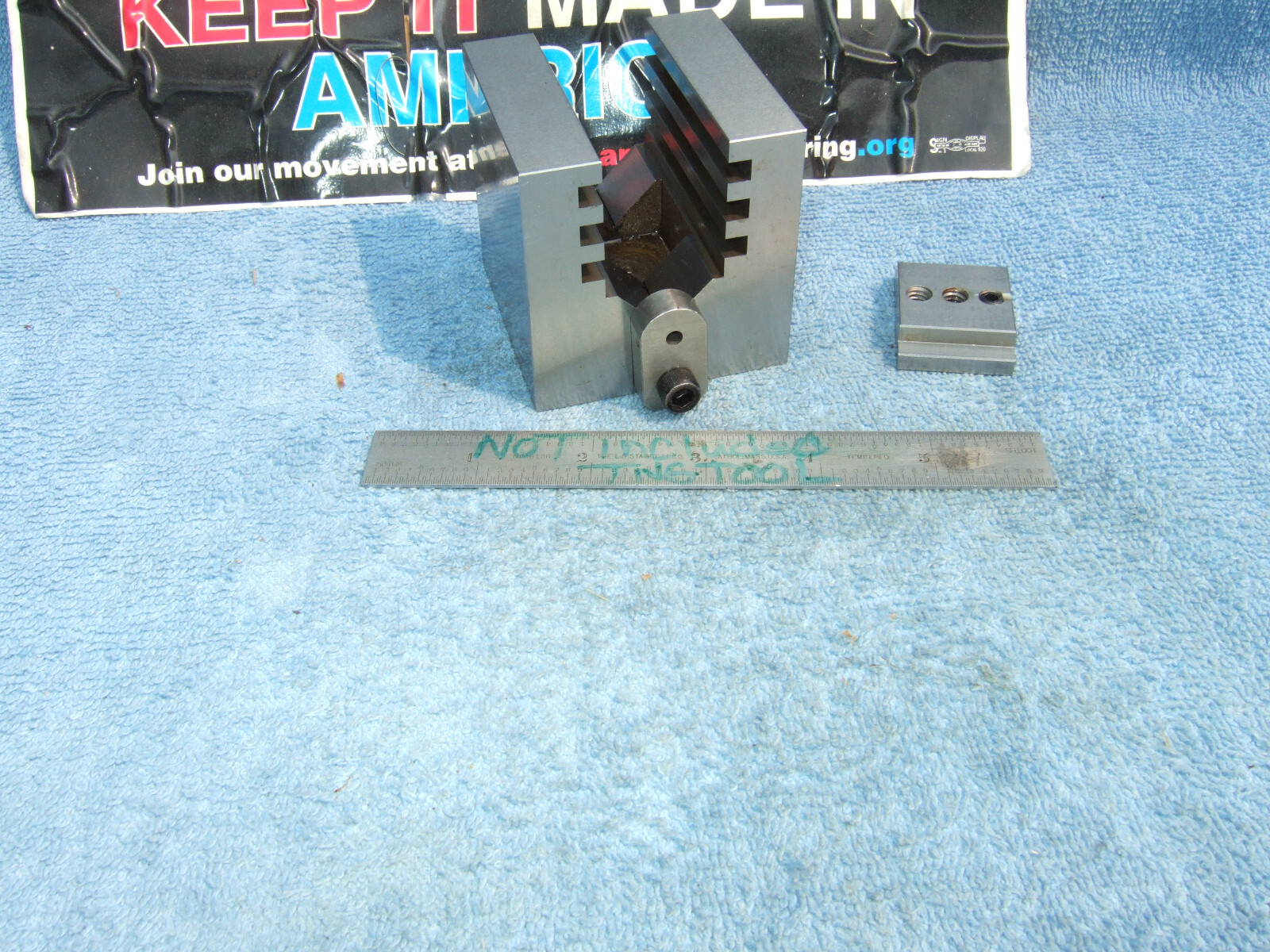HERMANN SCHMIDT TYPE UCV W/CLAMP SQUARE GRIND V-BLOCK TOOLMAKER MACHINIST USED