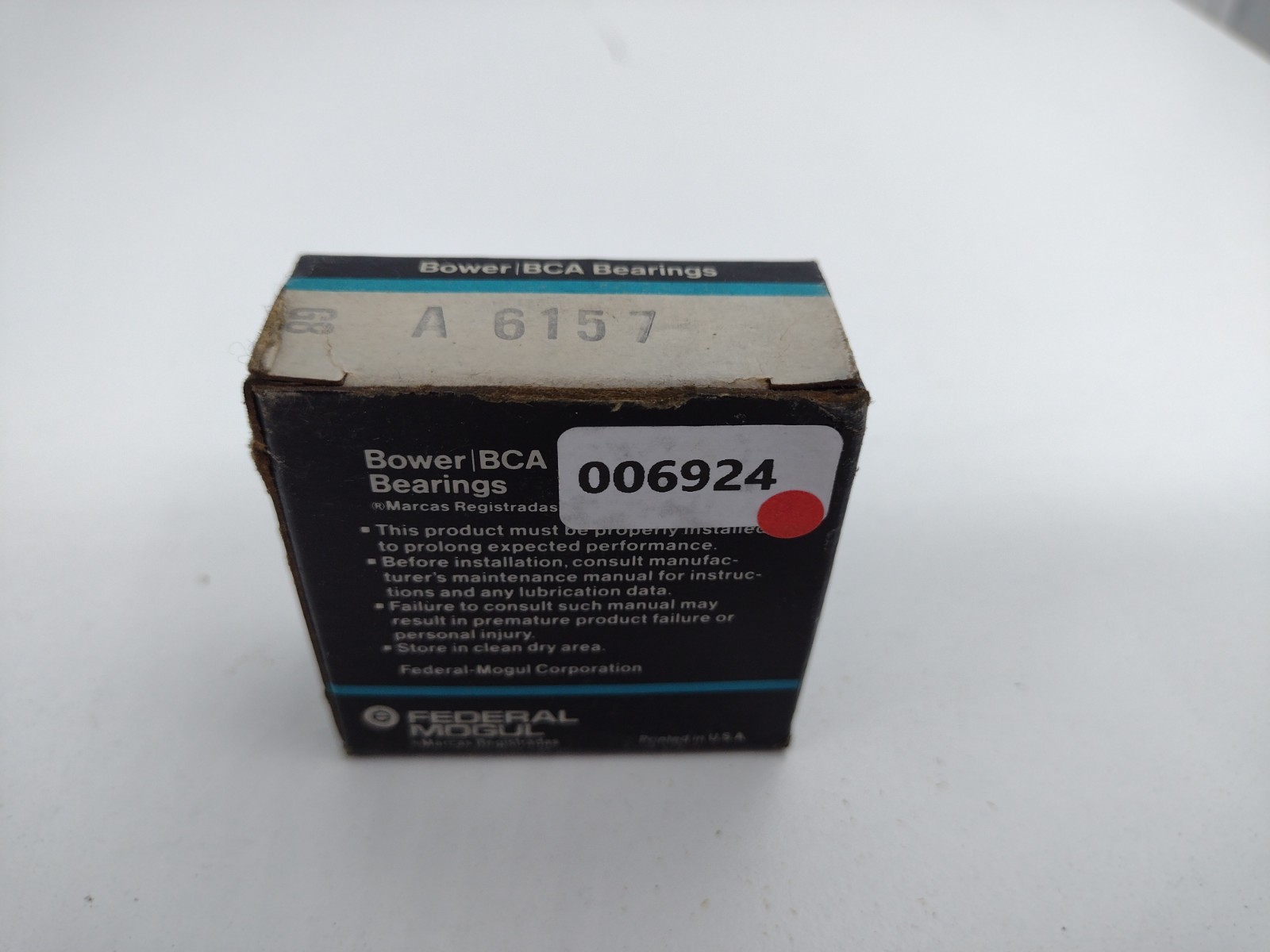 *** Bower/BCA A6157 Tapered Roller Bearing Cup 1.5745-inch OD