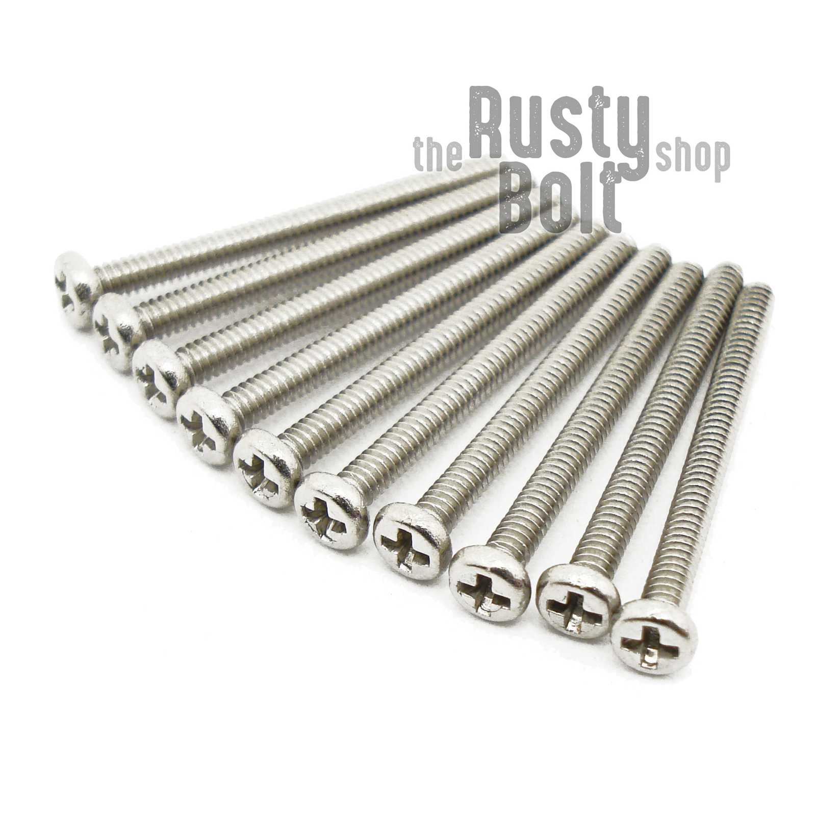 M1.6 x 18mm, Phillips Pan Head Screws, A2 304 18-8, Stainless Steel