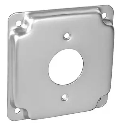SOUTHWIRE G1932 Box Cover 4″ Square Steel UL Listed Silver 7.0 Cu In