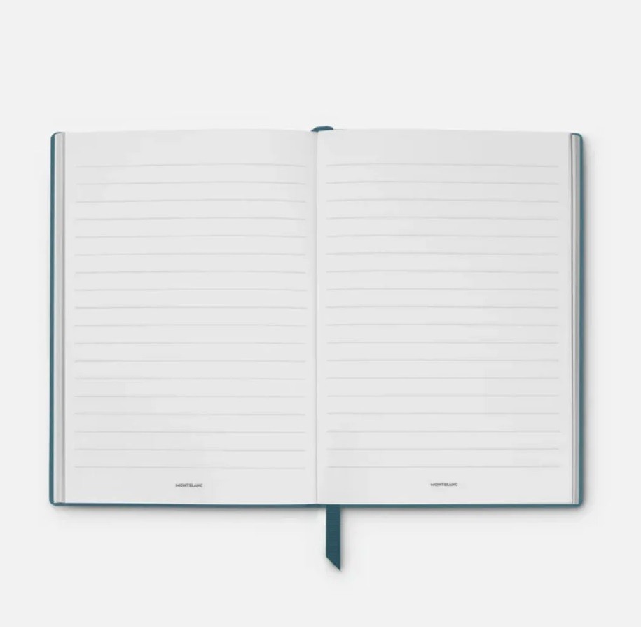 Montblanc Notebook #146 Extrem 3.0 Avio Blue Lined Silver Cut Notebook 134075