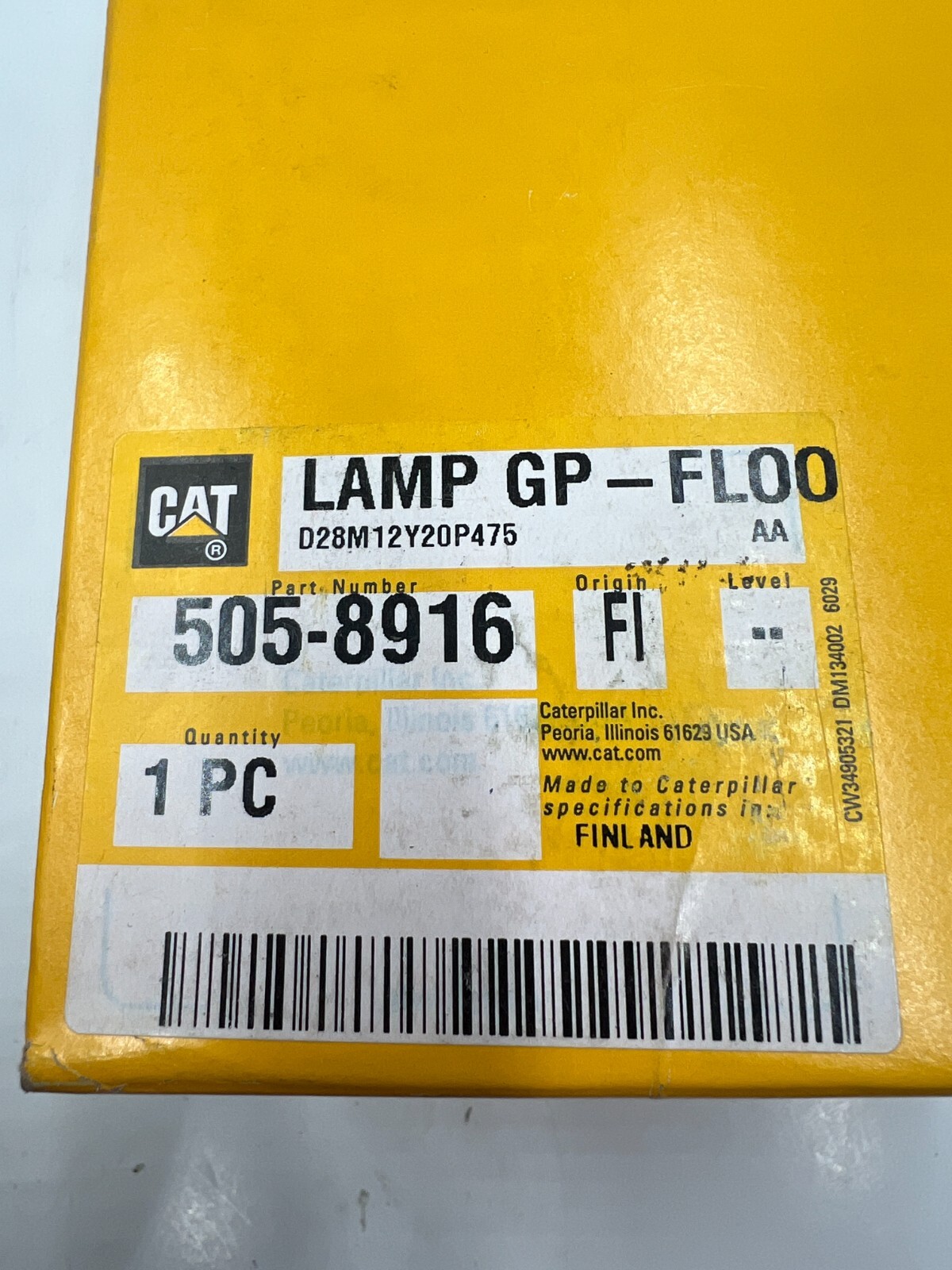 CAT 505-8916 24Volt White LED Flood Lamp 2100 lumens 9-32V For Excavator