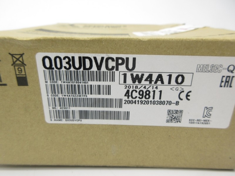 Mitsubishi Electric Q03UDVCPU PLC CPU Module 5VDC 0.58A New Surplus