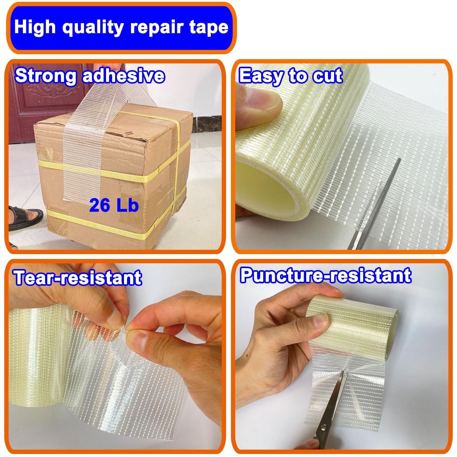 KAIHENG 39FT RV Awning Repair Tape,Waterproof Canvas Repair Patch Kit, Tent R…