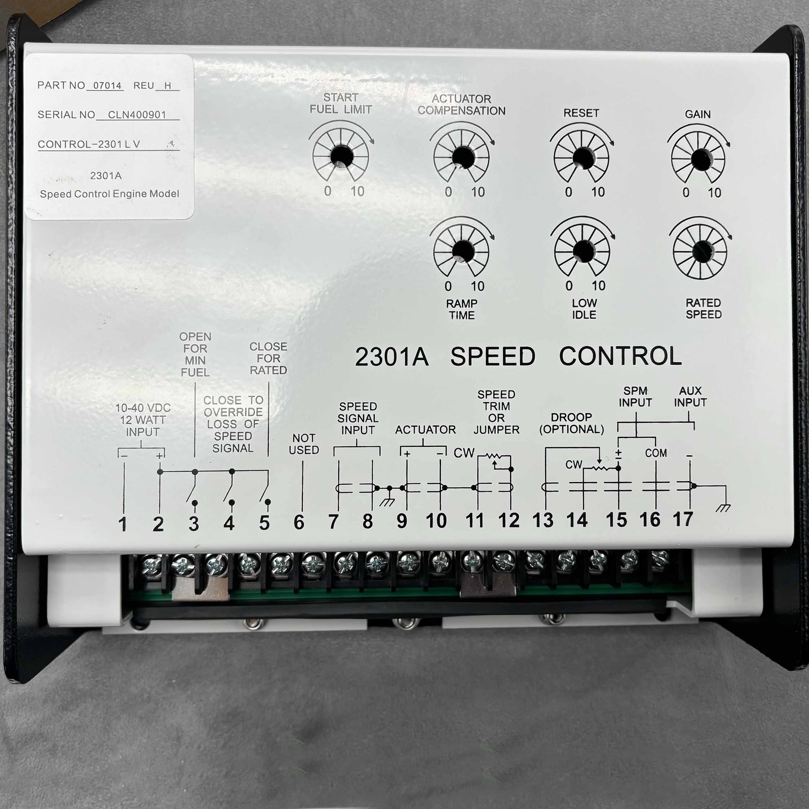 Brand New Equal 9907-014 Speed Controller 2301A Replacement WOODWARD 9907014