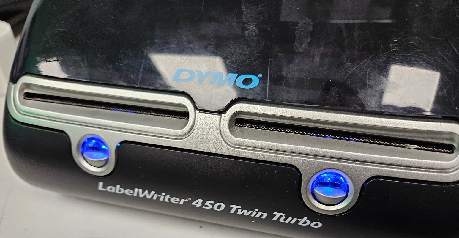 Dymo LabelWriter 450 Twin Turbo Thermal Label Barcode Printer 1750160 NO AC