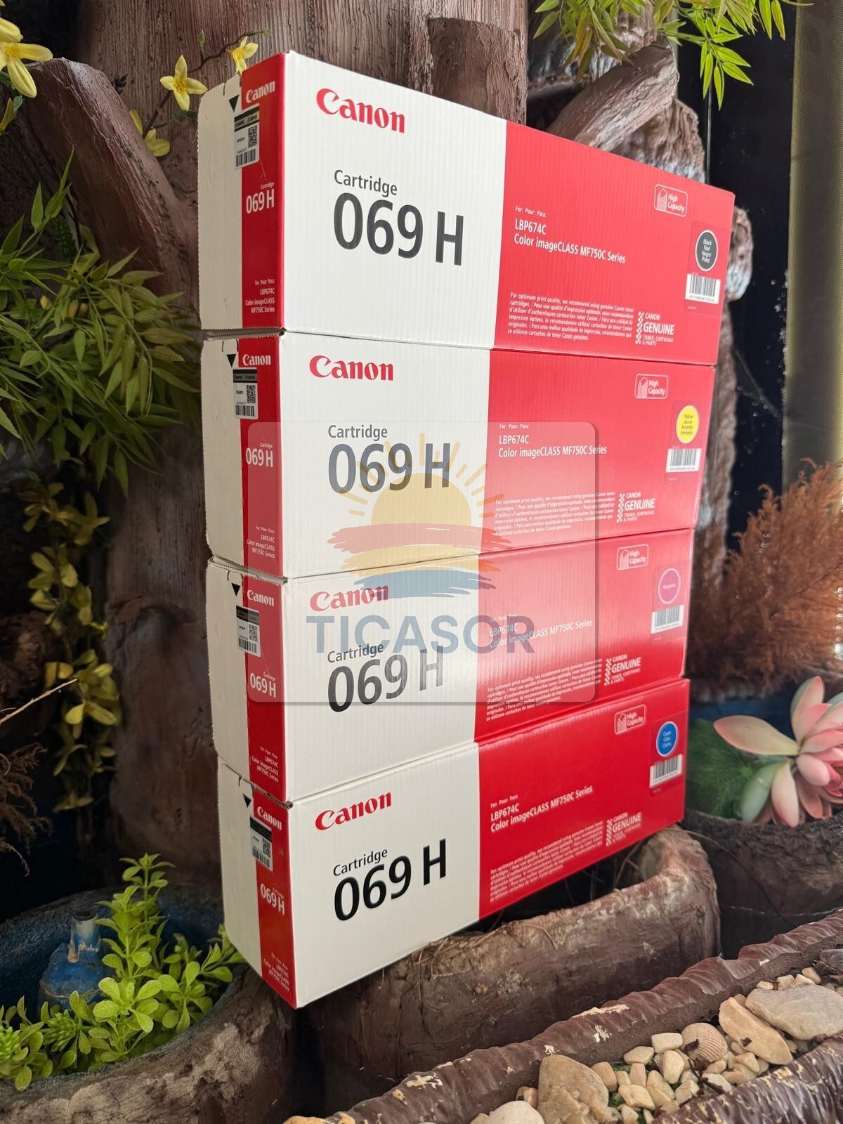 Canon 069H Toner Set Genuine High Yield 4-Pack for LBP674 MF751 MF753