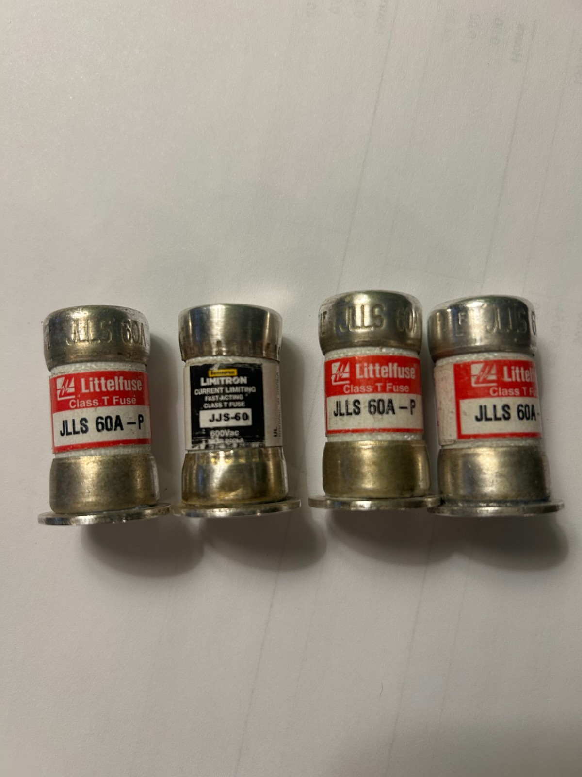 JLLS 60A-P / JJS-60 Fuses 600v lot of 4 Littlefuse / Bussman
