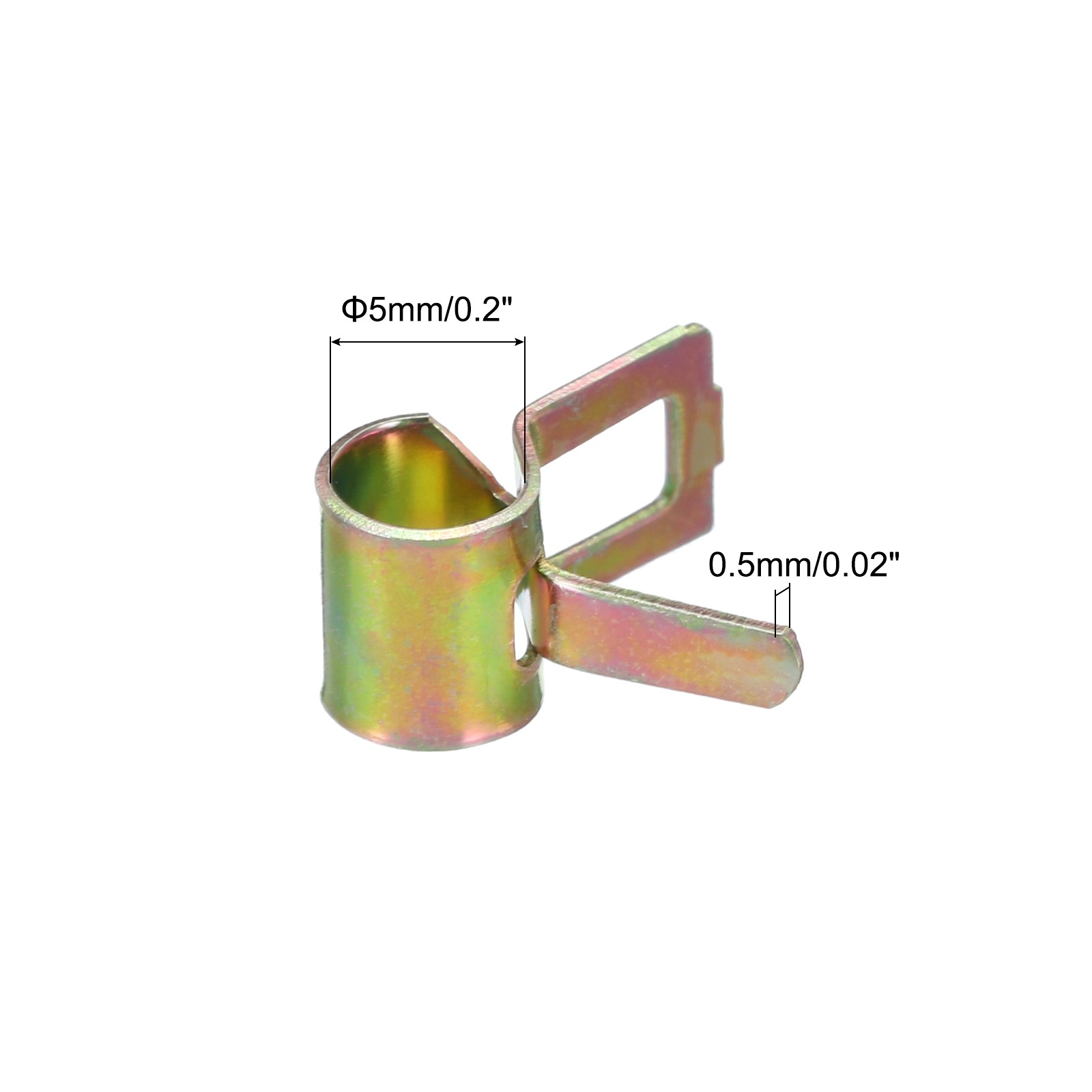 ID 5mm 3/16inch Fuel Line Hose Clips,Pipe Clamps,Spring Hose Clamp,70PCS