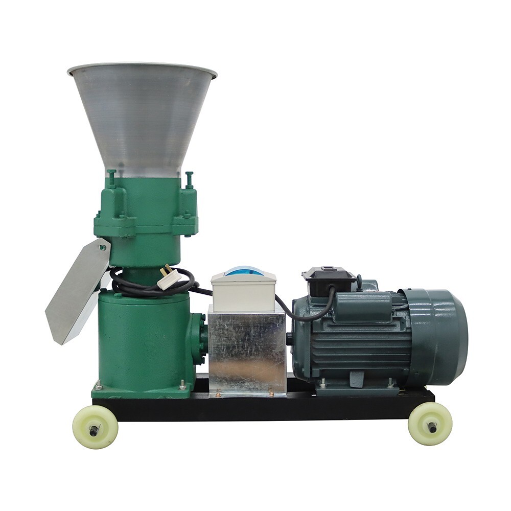 INTBUYING® Feed Pellet Machine 200KG/H Fodder Press Pelletizer 10mm Plate 220V