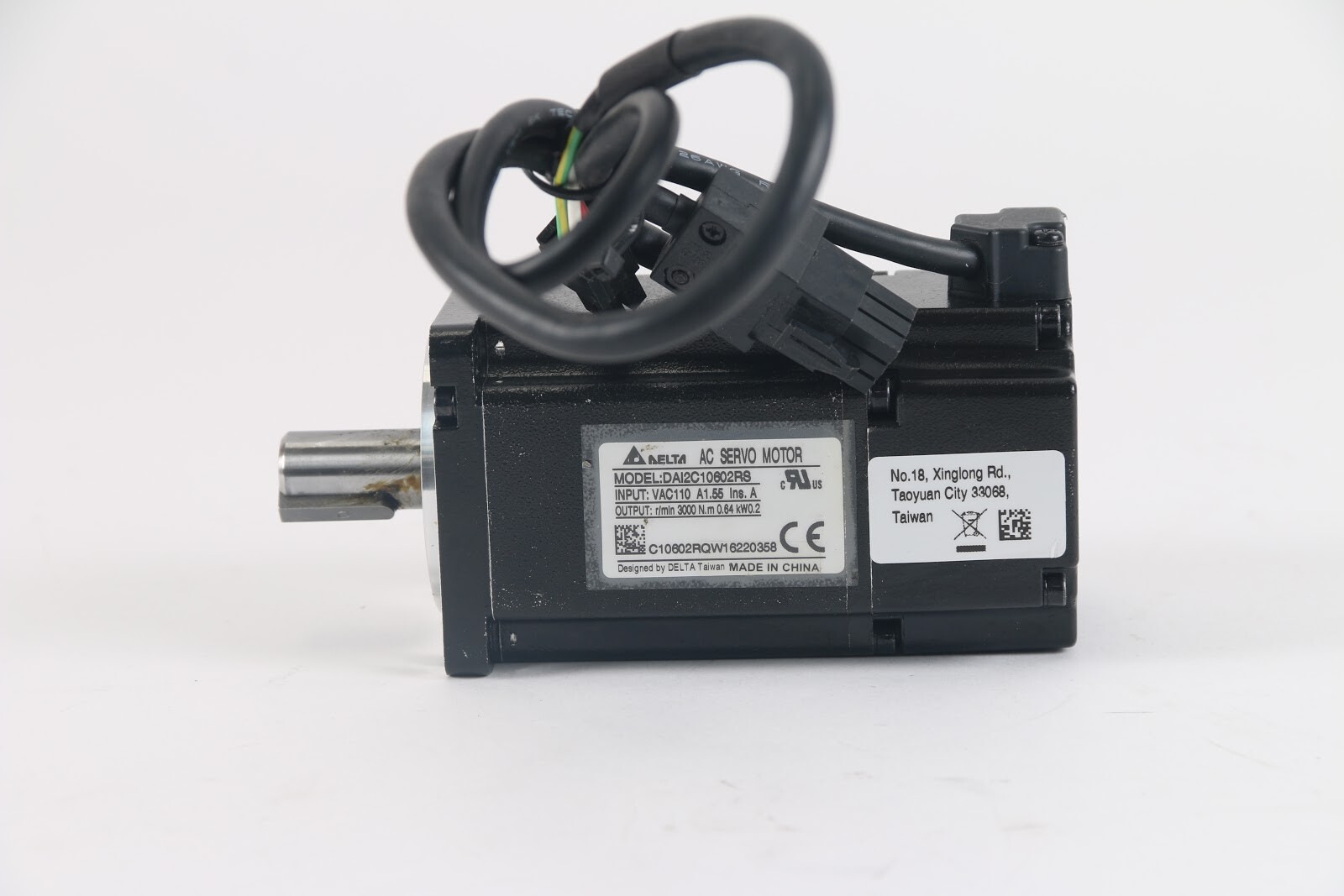 Delta DAI2C10602RS AC Servo Motor VAC110 r/min 3000 N.m 0.64 kW0.2 – Lot of 5