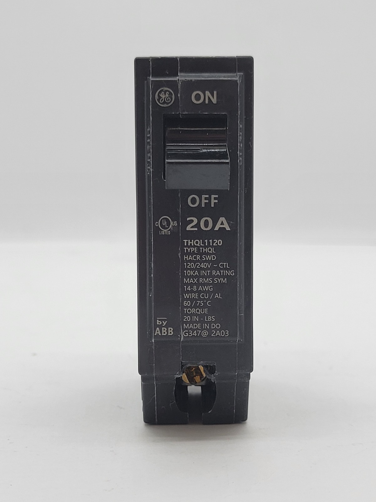 10PC General Electric THQL1120 Plug-In Circuit Breaker 20A 1P 120/240V THQL