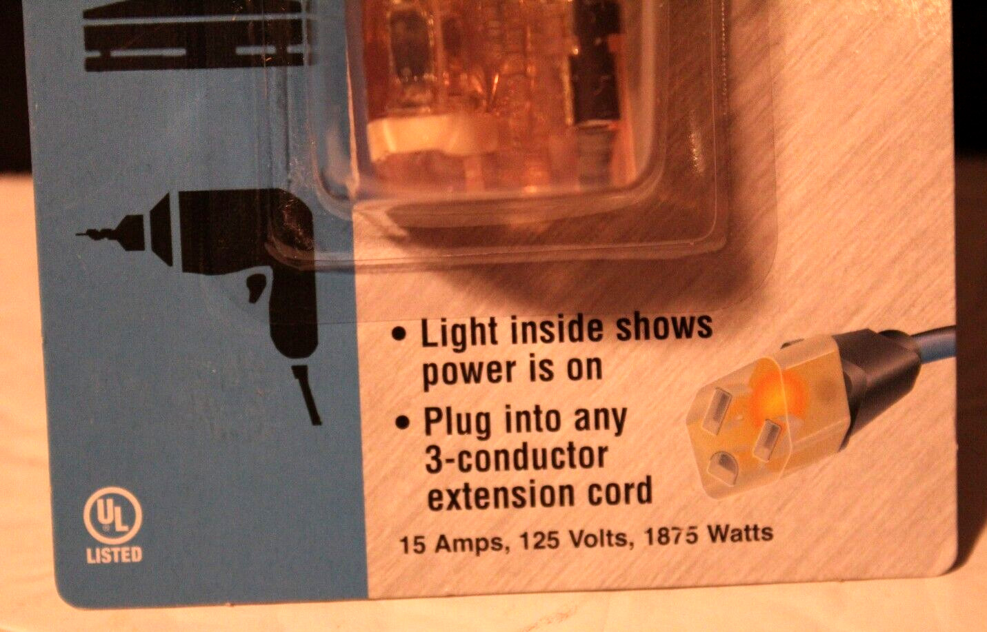 Tradesman Single Outlet Plug Adapter, No 4325C