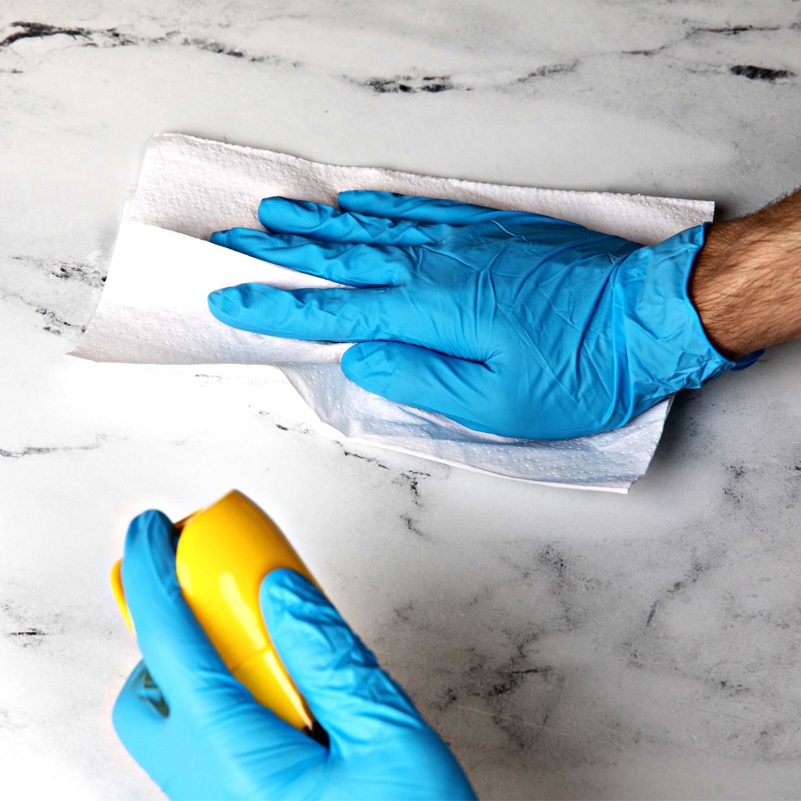 HandCare Blue Nitrile Gloves – Exam Grade, Powder Free (4 Mil), 100 Gloves 1 Box