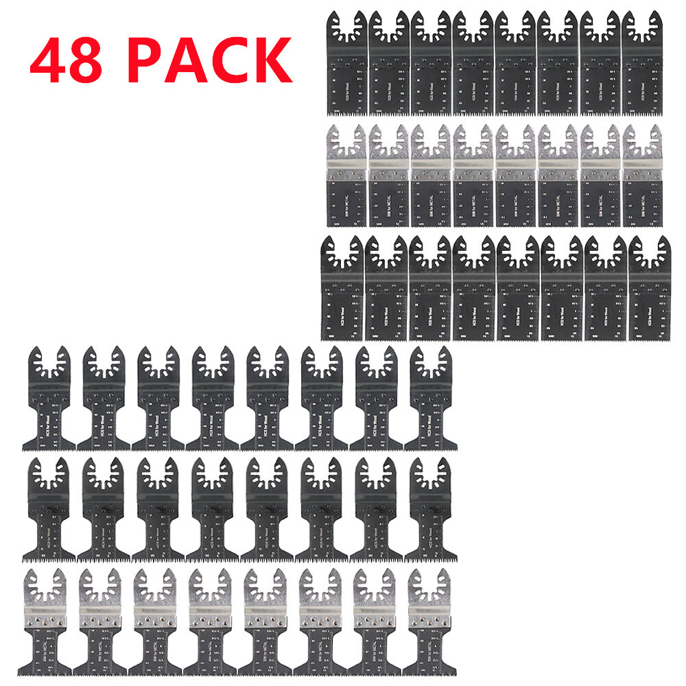 48 Pack Bi metal Oscillating Multi Tool Saw Blade Suitable For Dremel Makita