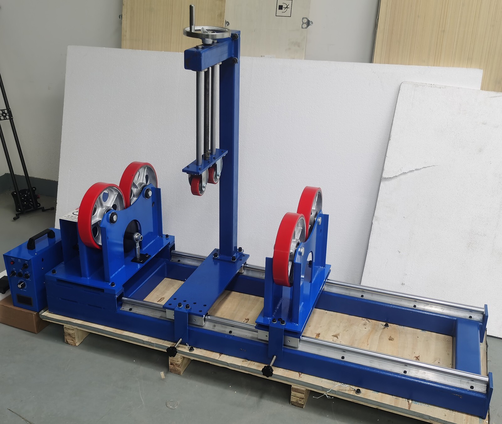 2200LB Welding Turning Roller 110V Tank Turning Positioner Rolls w/ Sliding Rail
