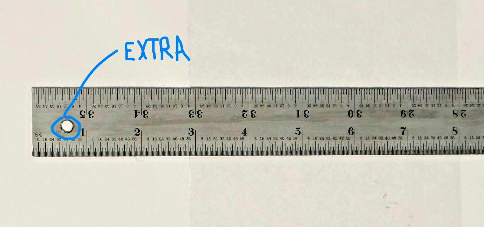 Starrett 36″ Steel Rule No. C604R Machinist Ruler 4R Graduation Tempered USA