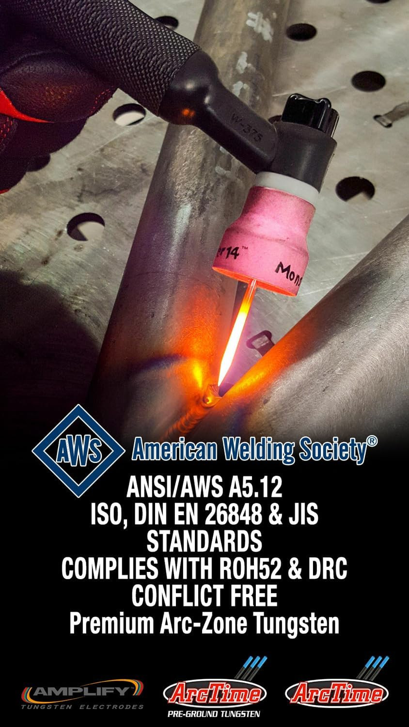 Arctime TIG Welding Rare Earth Blend Tungsten Electrodes, Non-Radioactive