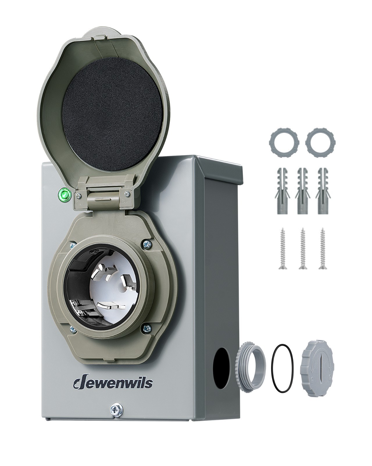 DEWENWILS 50A Generator Inlet Box, NEMA SS2-50P, ETL Listed, Weatherproof
