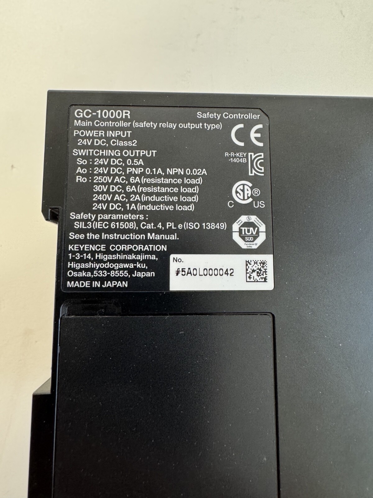Keyence GC-1000R