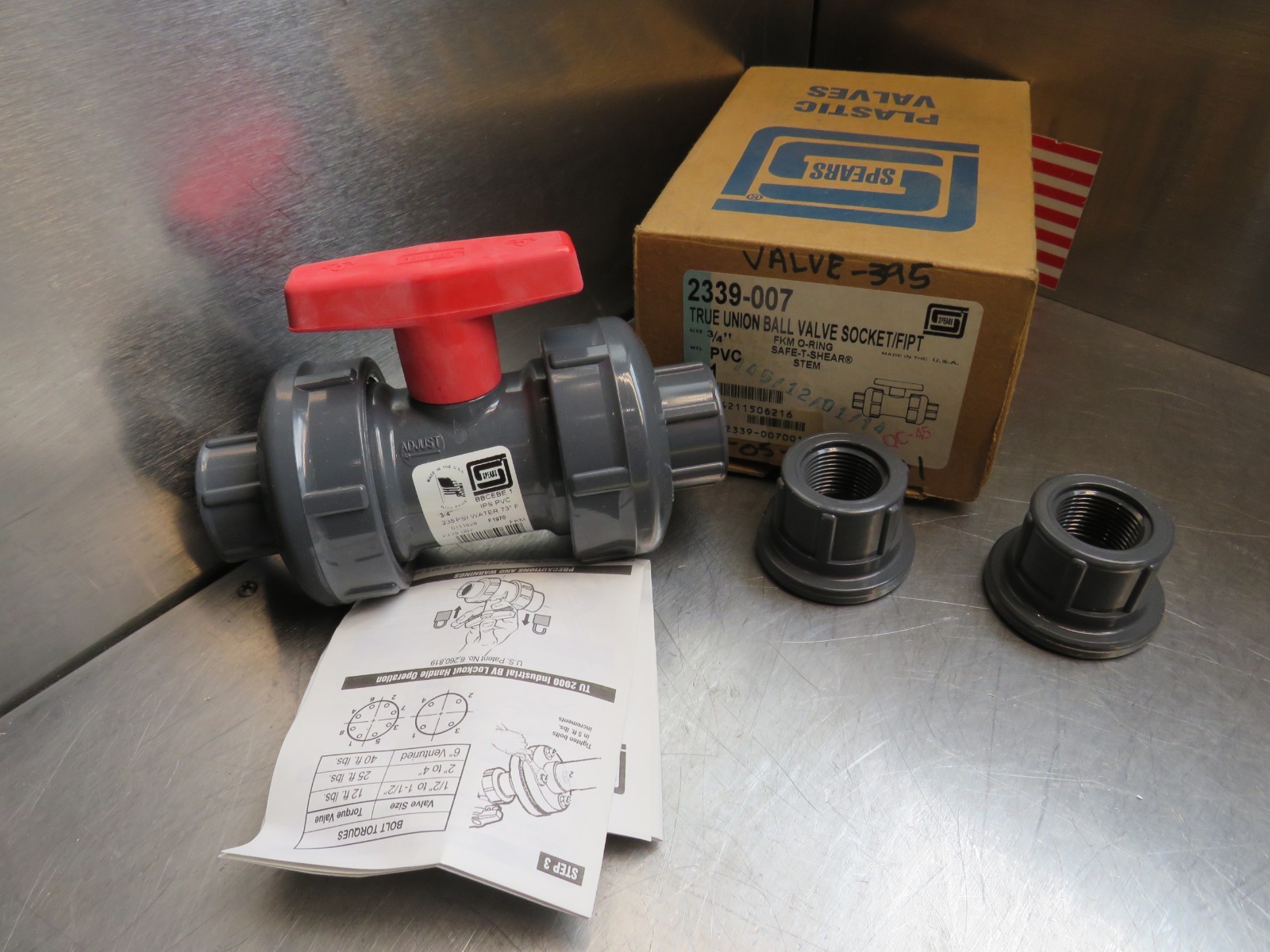 Spears 2339-007 Ball Valve 3/4″ PVC