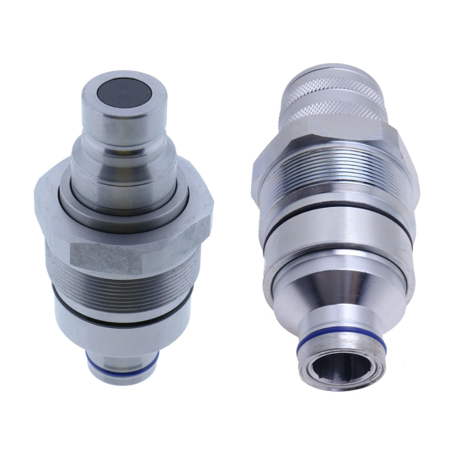 Male & Female Flat Face Coupler Kit AT406474 AT406475 For John Deere 320E 323E