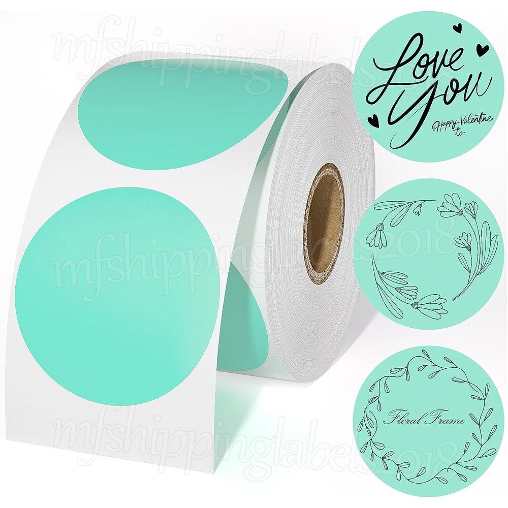 2″ Round Direct Thermal Labels Self-Adhesive Sticker Zebra, Rollo & Munbyn Compt