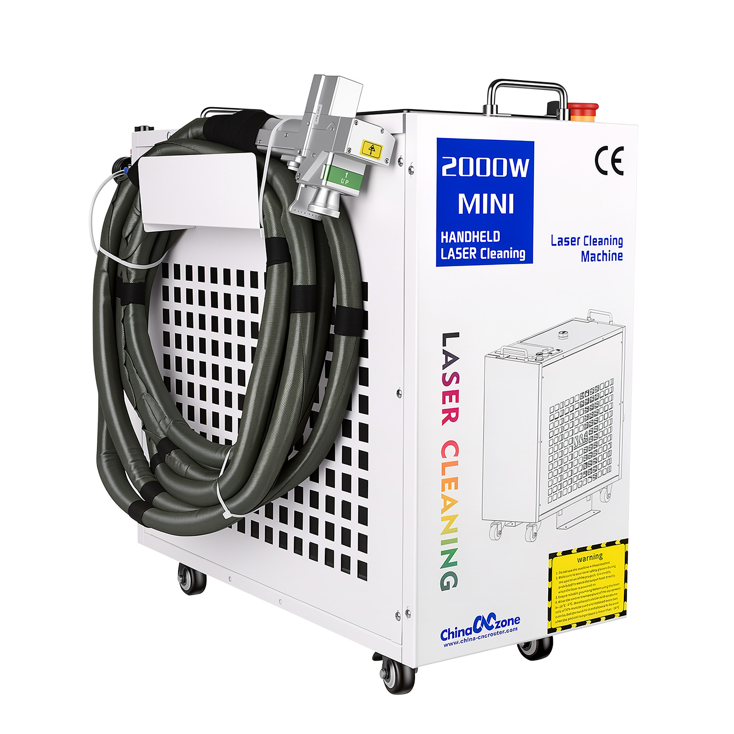 2000W Continuous Wave Laser Cleaning Machine Industrial Laser Rust Paint Remover