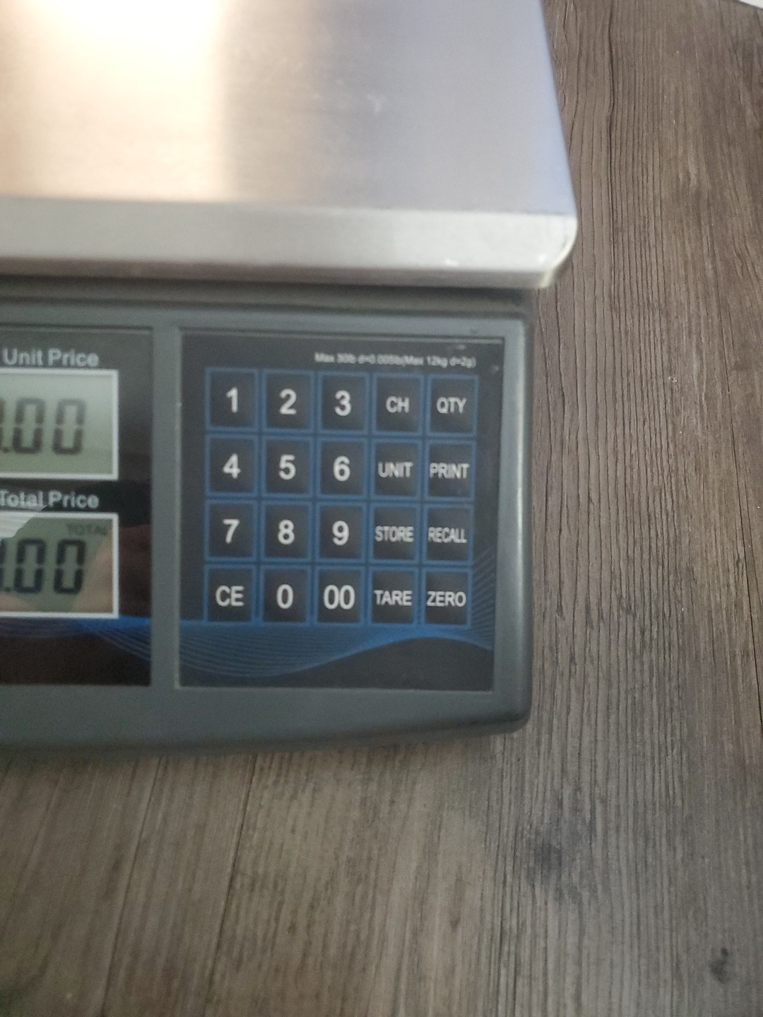 Price Computing / Digital Retail Scale 30PC NTEP (Legal for trade) 30LB