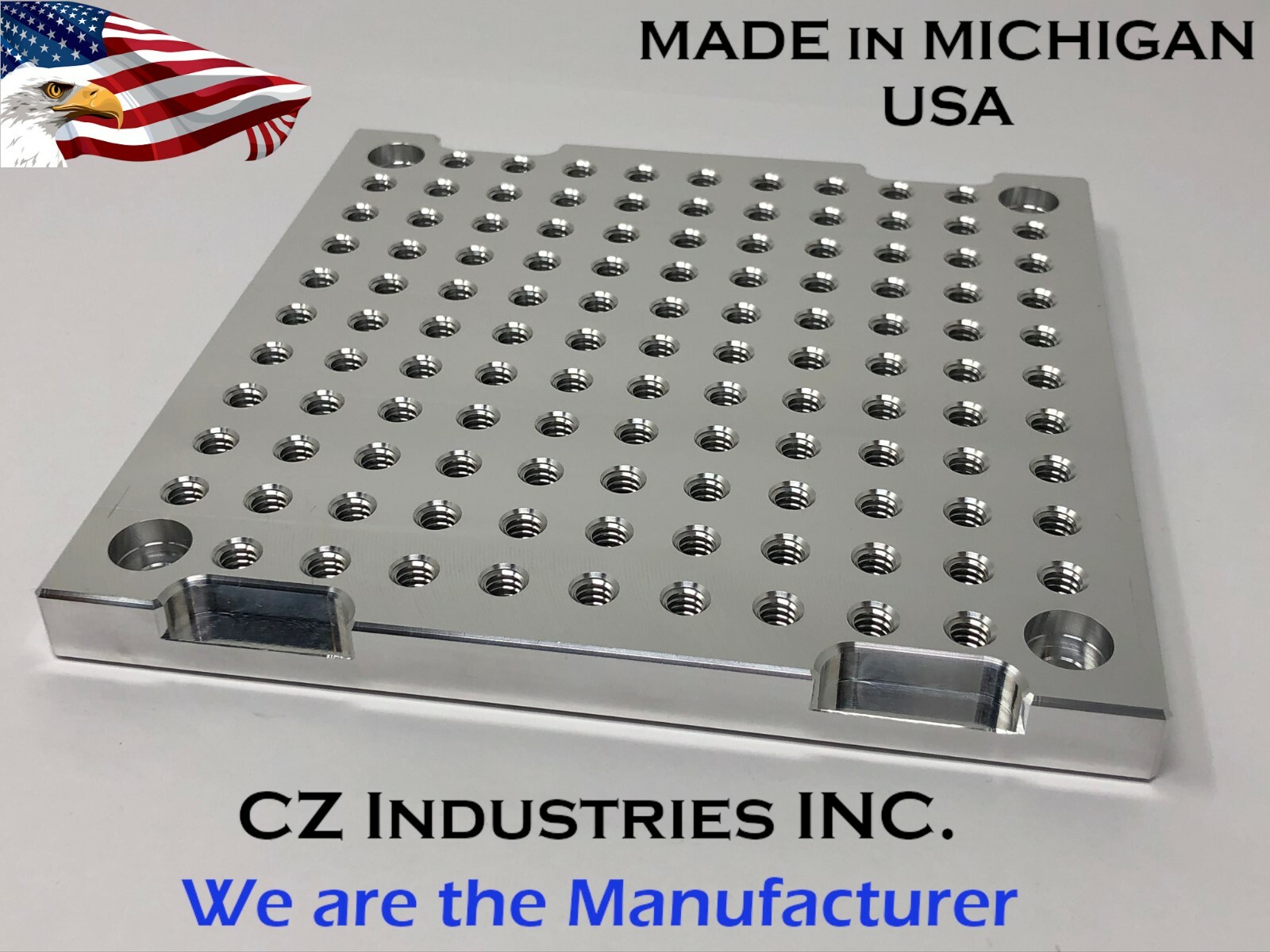 6″ x 6″ x 1/2″ MIC 6 Aluminum Fixture / Sacrificial Plate, Mini Pallet,QTY: 1