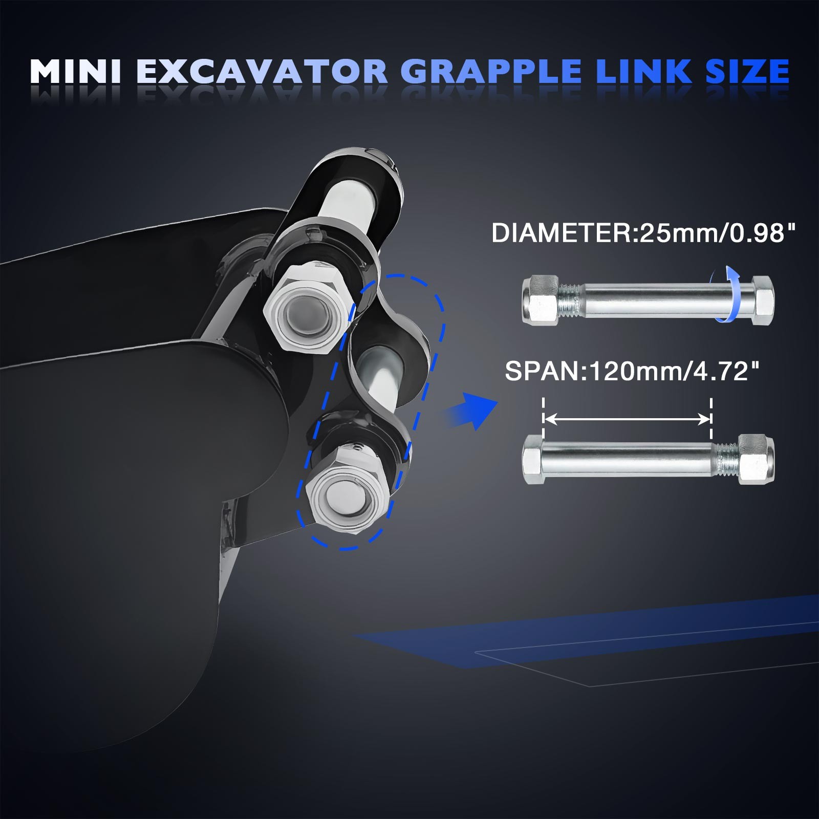 200mm Narrow Digging Bucket Excavator Attachment Fit Mini Excavator 0.8-3.0 Tons
