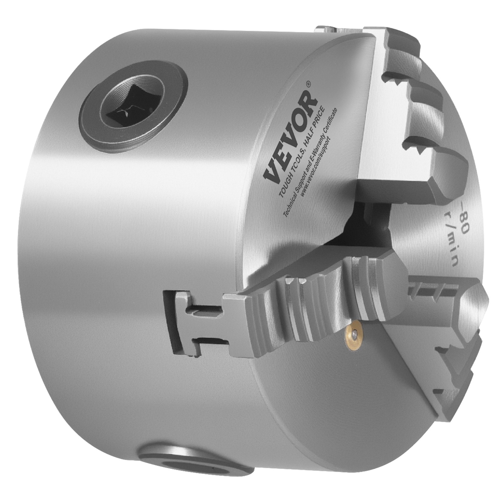 VEVOR 3 Inch 3-Jaw Self-Centering Lathe Chuck for Drilling Milling Machine 3D
