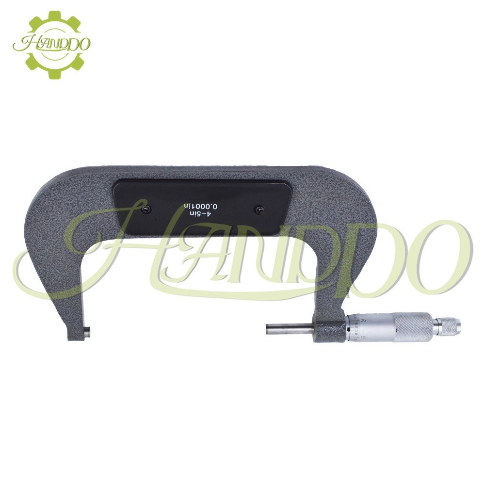 Outside Micrometer 4-5″/0.0001″ Carbide Tipped Precision Micrometer