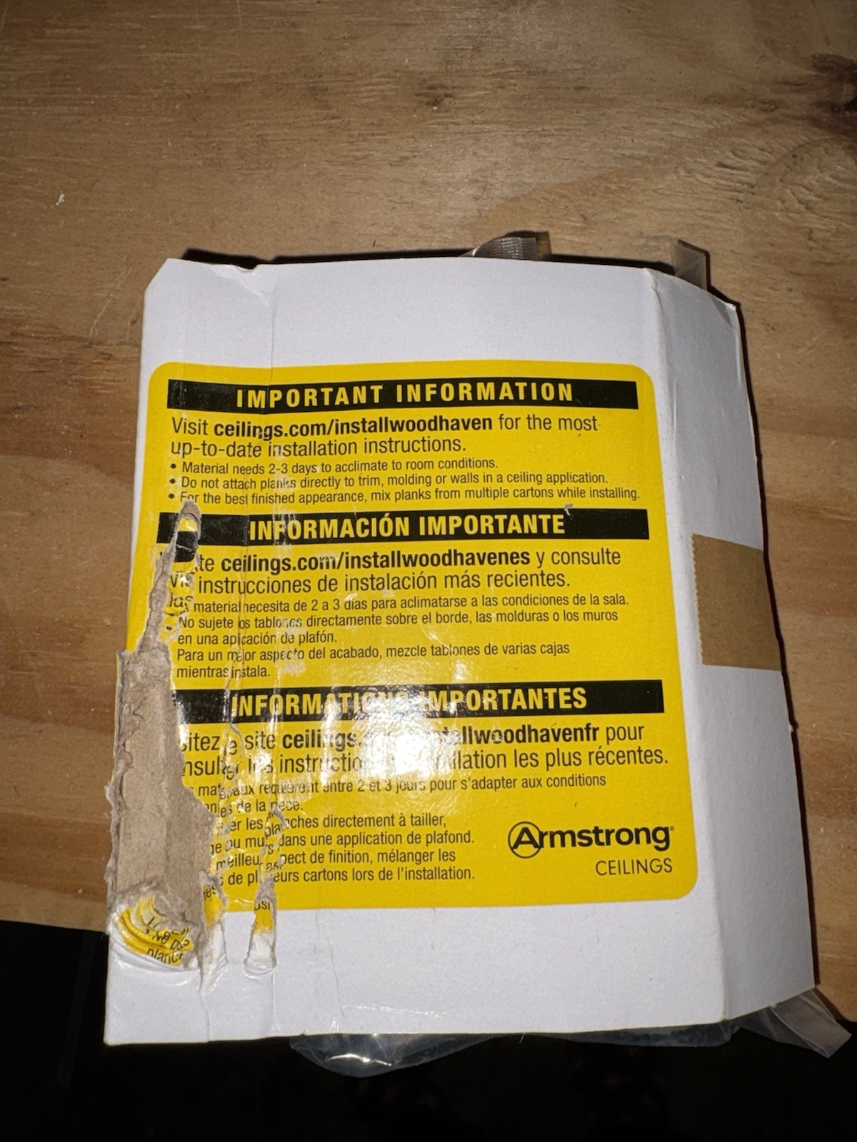 Armstrong Woodhaven Ceiling Plank-to-Joist/Furring Strip Clips And Screws
